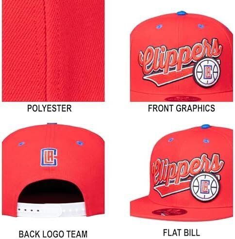 Ultra Game Los Angeles Clippers Snap Back 3D Embroidered Baseball Hat 6 Ultra Game Los Angeles Clippers Snap Back 3D Embroidered Baseball Hat - Image 6