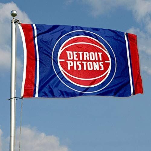NBA Detroit Pistons Outdoor Large Grommet Flag 3 NBA Detroit Pistons Outdoor Large Grommet Flag - Image 3