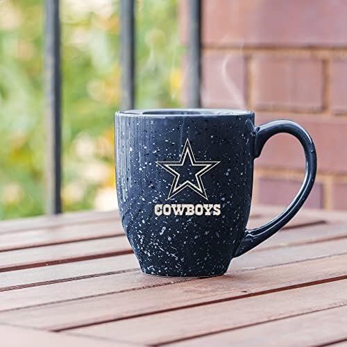 Rico Industries NFL Dallas Cowboys 16 oz Laser Engraved Ceramic Coffee Mug 3 Rico Industries NFL Dallas Cowboys 16 oz Laser Engraved Ceramic Coffee Mug - Image 3