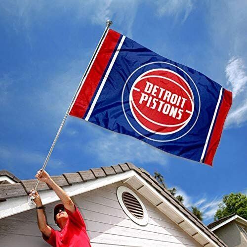 NBA Detroit Pistons Outdoor Large Grommet Flag 2 NBA Detroit Pistons Outdoor Large Grommet Flag - Image 2