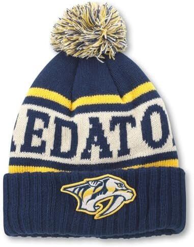 AMERICAN NEEDLE NHL National Hockey League Team Pillow Line Knit Beanie Cap