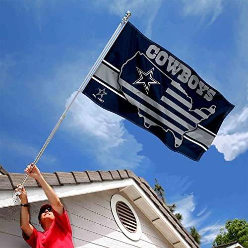 WinCraft NFL Dallas Cowboys Nation USA American Country 3x5 Flag 2 WinCraft NFL Dallas Cowboys Nation USA American Country 3x5 Flag - Image 2