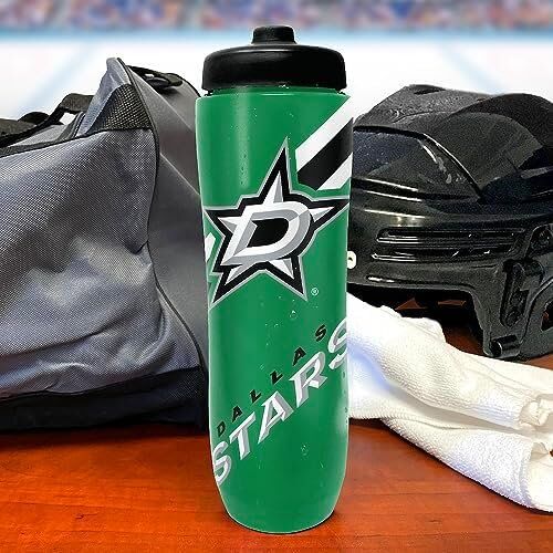 Party Animal NHL Dallas Stars Squeezy Water Bottle 2 Party Animal NHL Dallas Stars Squeezy Water Bottle - Image 2