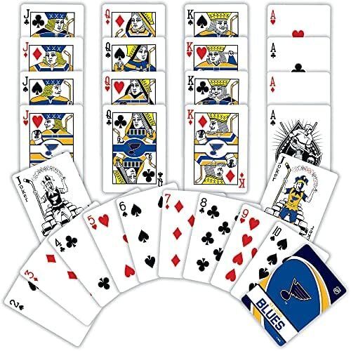 MasterPieces NHL St. Louis Blues Playing Cards - 2.5" x 3.5 3 MasterPieces NHL St. Louis Blues Playing Cards - 2.5" x 3.5 - Image 3