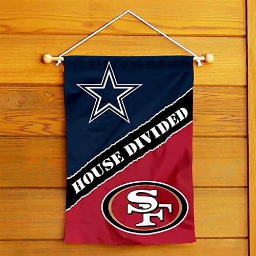 House Divided NFL Dallas Cowboys and San Francisco 49ers Double Sided Garden Flag 4 House Divided NFL Dallas Cowboys and San Francisco 49ers Double Sided Garden Flag - Image 4
