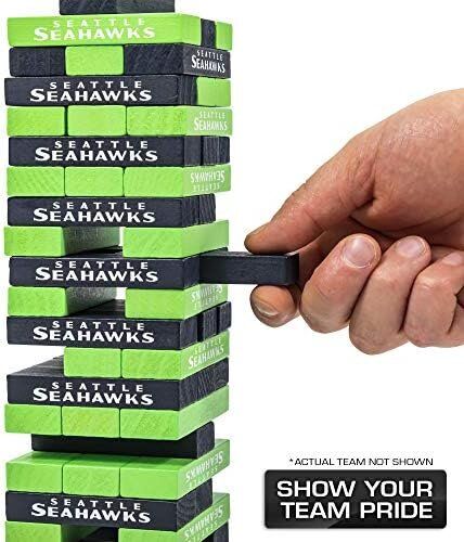NFL Dallas Cowboys Pro Football Tabletop Stackers Block Game by Wild Sports 2 NFL Dallas Cowboys Pro Football Tabletop Stackers Block Game by Wild Sports - Image 2