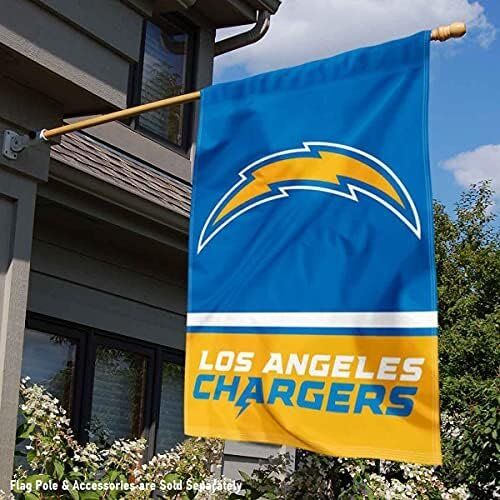 Los Angeles Chargers Logo Double Sided Banner Flag 2 Los Angeles Chargers Logo Double Sided Banner Flag - Image 2