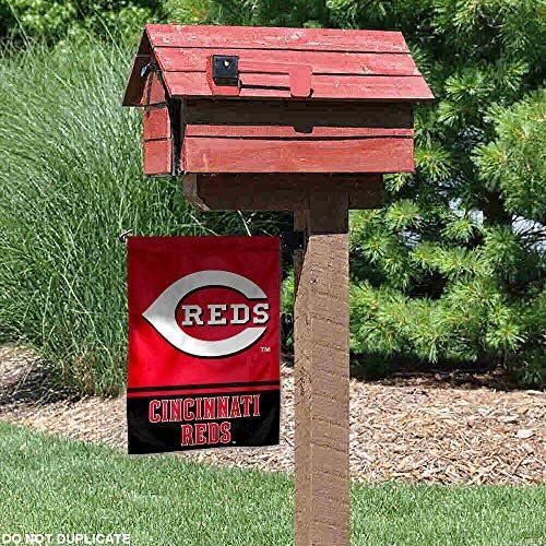 MLB Cincinnati Reds Double Sided Garden Flag 3 MLB Cincinnati Reds Double Sided Garden Flag - Image 3