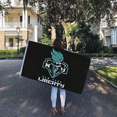 New York Liberty NY Flag Team WNBA 100% Polyester Indoor Outdoor 3 feet x 5 feet Flag 6 New York Liberty NY Flag Team WNBA 100% Polyester Indoor Outdoor 3 feet x 5 feet Flag - Image 6