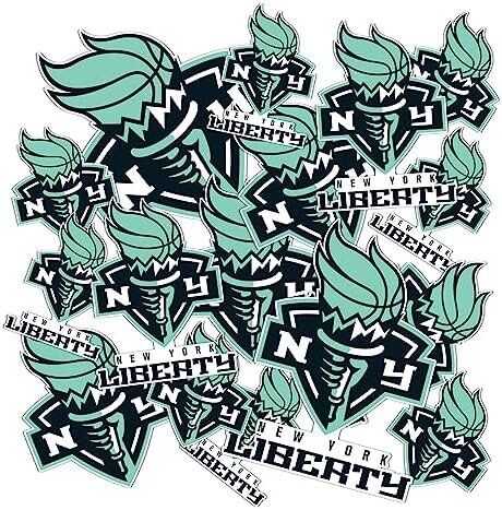 New York Liberty WNBA Women's National Basketball Association Officially Licensed Sticker Vinyl Decal Laptop Water Bottle Car Scrapbook (Type 1-1)
