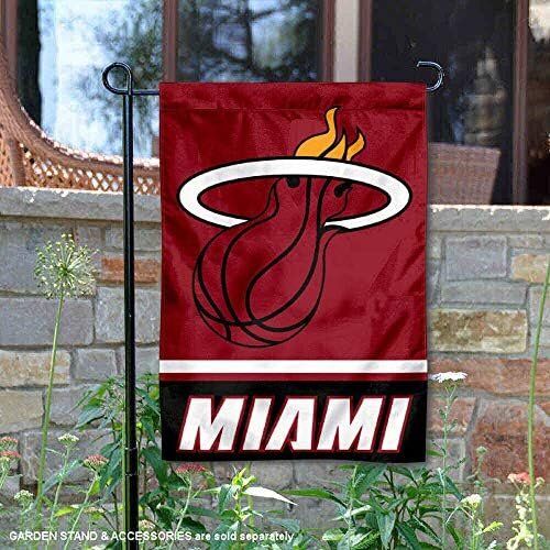 NBA Miami Heat Double Sided Garden Flag 2 NBA Miami Heat Double Sided Garden Flag - Image 2