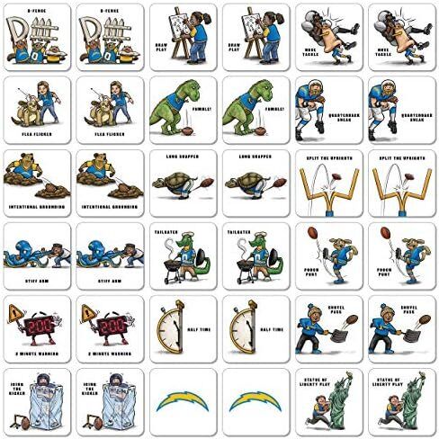 YouTheFan NFL Los Angeles Chargers Memory Match Game 2 YouTheFan NFL Los Angeles Chargers Memory Match Game - Image 2