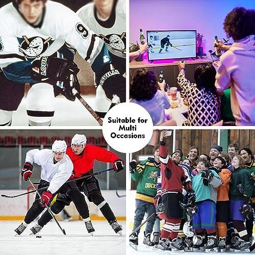 NHL Mighty Ducks Jersey #96Charlie Conway: #99 Adam Banks 90s Movie Ice Hockey Jersey 6 NHL Mighty Ducks Jersey #96Charlie Conway: #99 Adam Banks 90s Movie Ice Hockey Jersey - Image 6