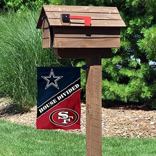 House Divided NFL Dallas Cowboys and San Francisco 49ers Double Sided Garden Flag 3 House Divided NFL Dallas Cowboys and San Francisco 49ers Double Sided Garden Flag - Image 3