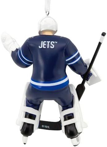 Hallmark NHL Winnipeg Jets Goalie Christmas Ornament 2 Hallmark NHL Winnipeg Jets Goalie Christmas Ornament - Image 2