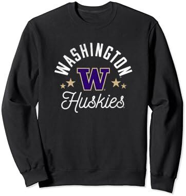 NCAA Washington Huskies Logo Sweatshirt 1 University of Washington Huskies Logo Sweatshirt