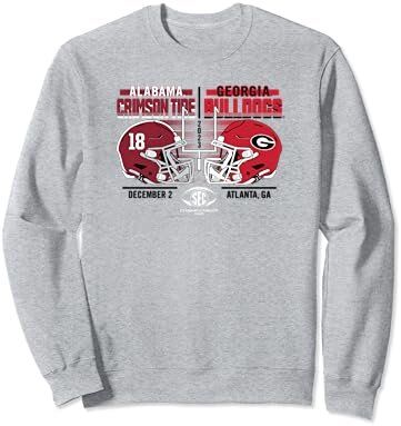 Alabama Crimson Tide Georgia Bulldogs SEC Championship 2023 Sweatshirt 1 Alabama Crimson Tide Georgia Bulldogs SEC Championship 2023 Sweatshirt