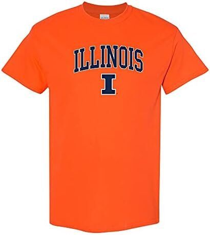 NCAA Arch Logo Illinois Fighting Illini Team Color T Shirt 1 NCAA Arch Logo, Team Color T Shirt, College, University