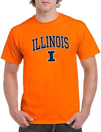 NCAA Arch Logo Illinois Fighting Illini Team Color T Shirt 4 NCAA Arch Logo Illinois Fighting Illini Team Color T Shirt - Image 4