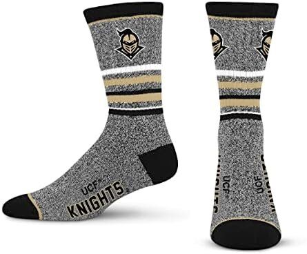 For Bare Feet Men's NFL 5 Star Marbled Crew Sock, 1 Pair