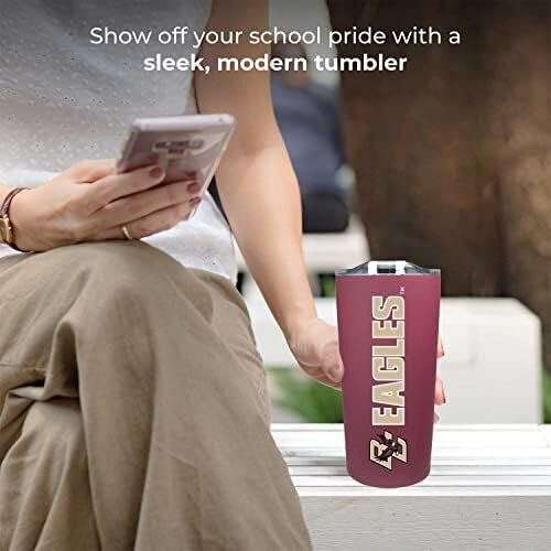 Campus Colors NCAA Boston College Eagles Stainless Steel Tumbler - 18 oz 2 Campus Colors NCAA Boston College Eagles Stainless Steel Tumbler - 18 oz - Image 2