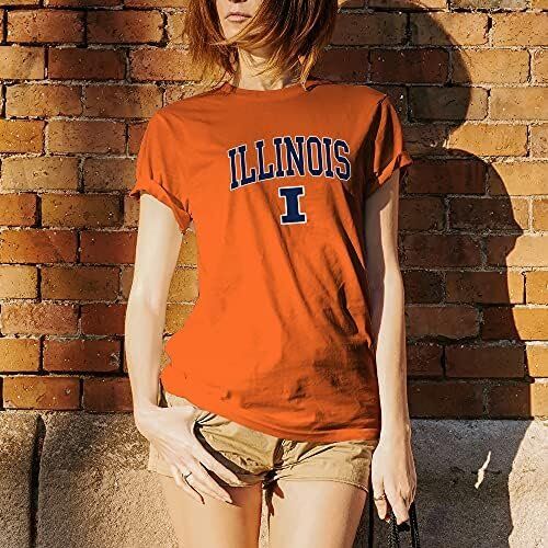 NCAA Arch Logo Illinois Fighting Illini Team Color T Shirt 5 NCAA Arch Logo Illinois Fighting Illini Team Color T Shirt - Image 5