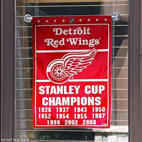 Detroit Red Wings 11 Time Stanley Cup Champions Double Sided Garden Flag 4 Detroit Red Wings 11 Time Stanley Cup Champions Double Sided Garden Flag - Image 4