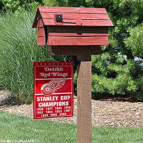 Detroit Red Wings 11 Time Stanley Cup Champions Double Sided Garden Flag 3 Detroit Red Wings 11 Time Stanley Cup Champions Double Sided Garden Flag - Image 3