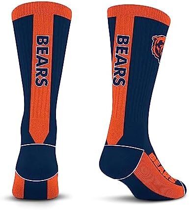 For Bare Feet NFL Chicago Bears MVP Crew Sock 2 For Bare Feet NFL Chicago Bears MVP Crew Sock - Image 2
