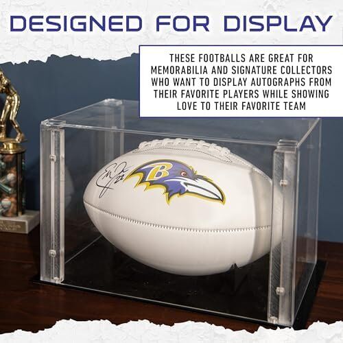 Franklin Sports NFL Autograph Football - White Panel Souvenir Football for Autographs 5 Franklin Sports NFL Autograph Football - White Panel Souvenir Football for Autographs - Image 5