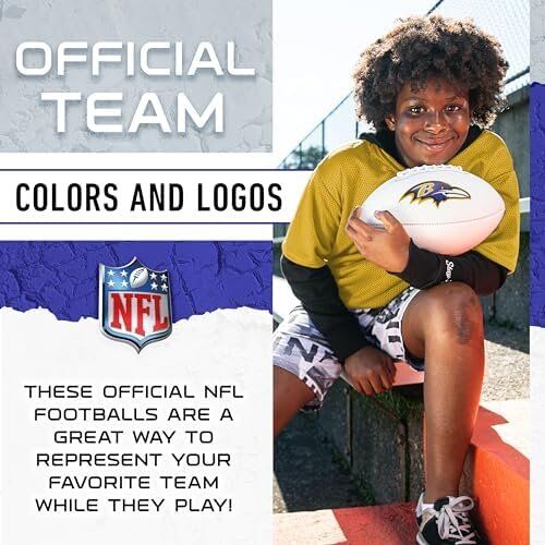 Franklin Sports NFL Autograph Football - White Panel Souvenir Football for Autographs 7 Franklin Sports NFL Autograph Football - White Panel Souvenir Football for Autographs - Image 7