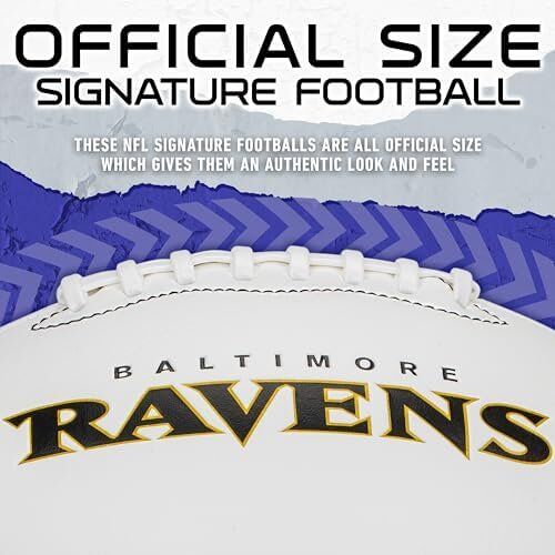 Franklin Sports NFL Autograph Football - White Panel Souvenir Football for Autographs 4 Franklin Sports NFL Autograph Football - White Panel Souvenir Football for Autographs - Image 4