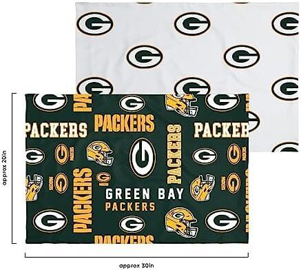 FOCO NFL Green Bay Packers Bed in a Bag Comforter Sheets Pillow Cases Bedding 5-Piece Set 6 FOCO NFL Green Bay Packers Bed in a Bag Comforter Sheets Pillow Cases Bedding 5-Piece Set - Image 6