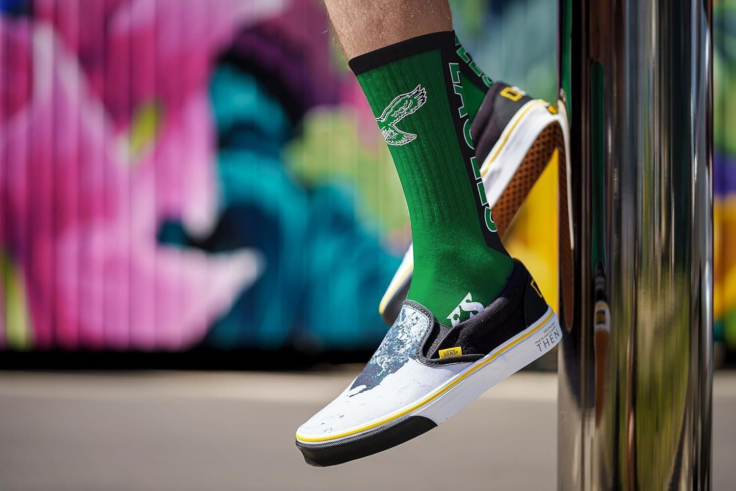 For Bare Feet NFL Philadelphia Eagles MVP NFL Classic Crew Sock 3 For Bare Feet NFL Philadelphia Eagles MVP NFL Classic Crew Sock - Image 3
