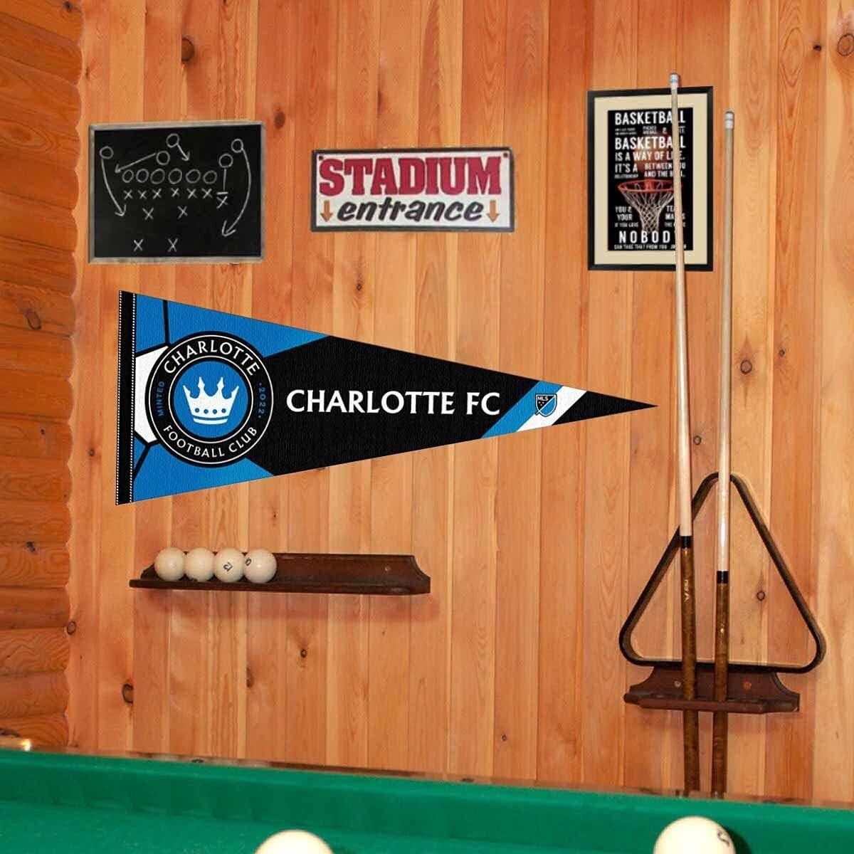 Charlotte Football Club Pennant Flag Banner 2 Charlotte Football Club Pennant Flag Banner - Image 2