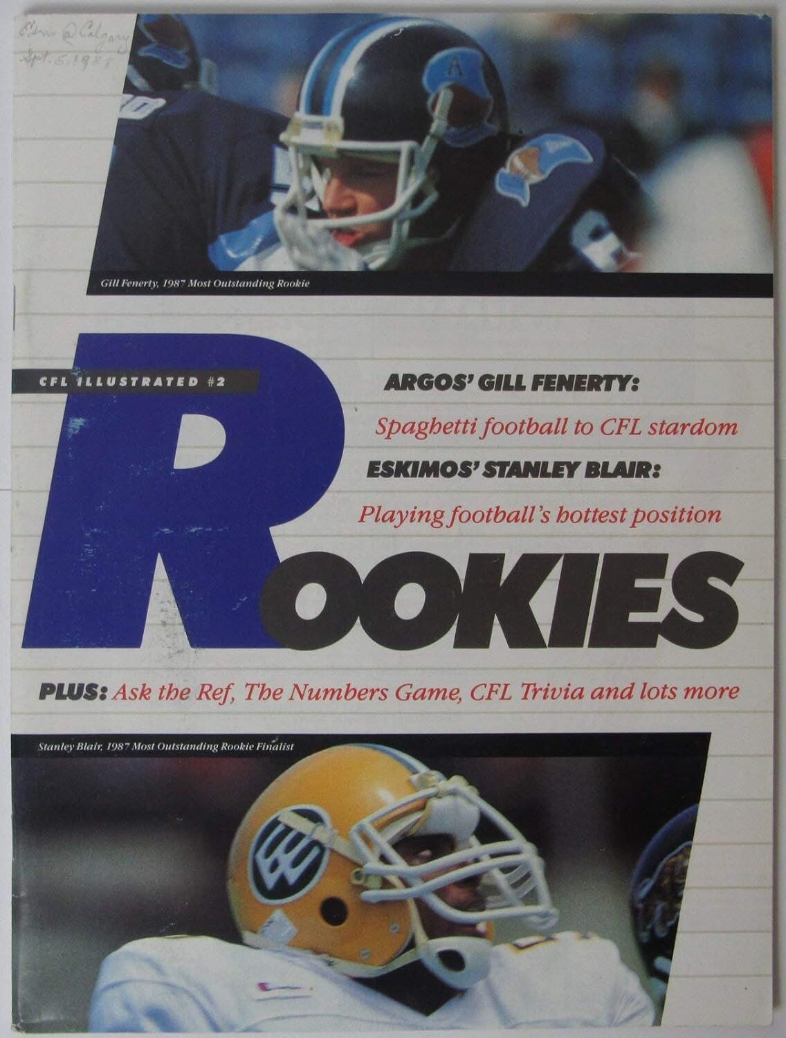 1988 CFL Edmonton vs. Calgary Football Game Program 145680 1 1988 CFL Edmonton vs. Calgary Football Game Program 145680