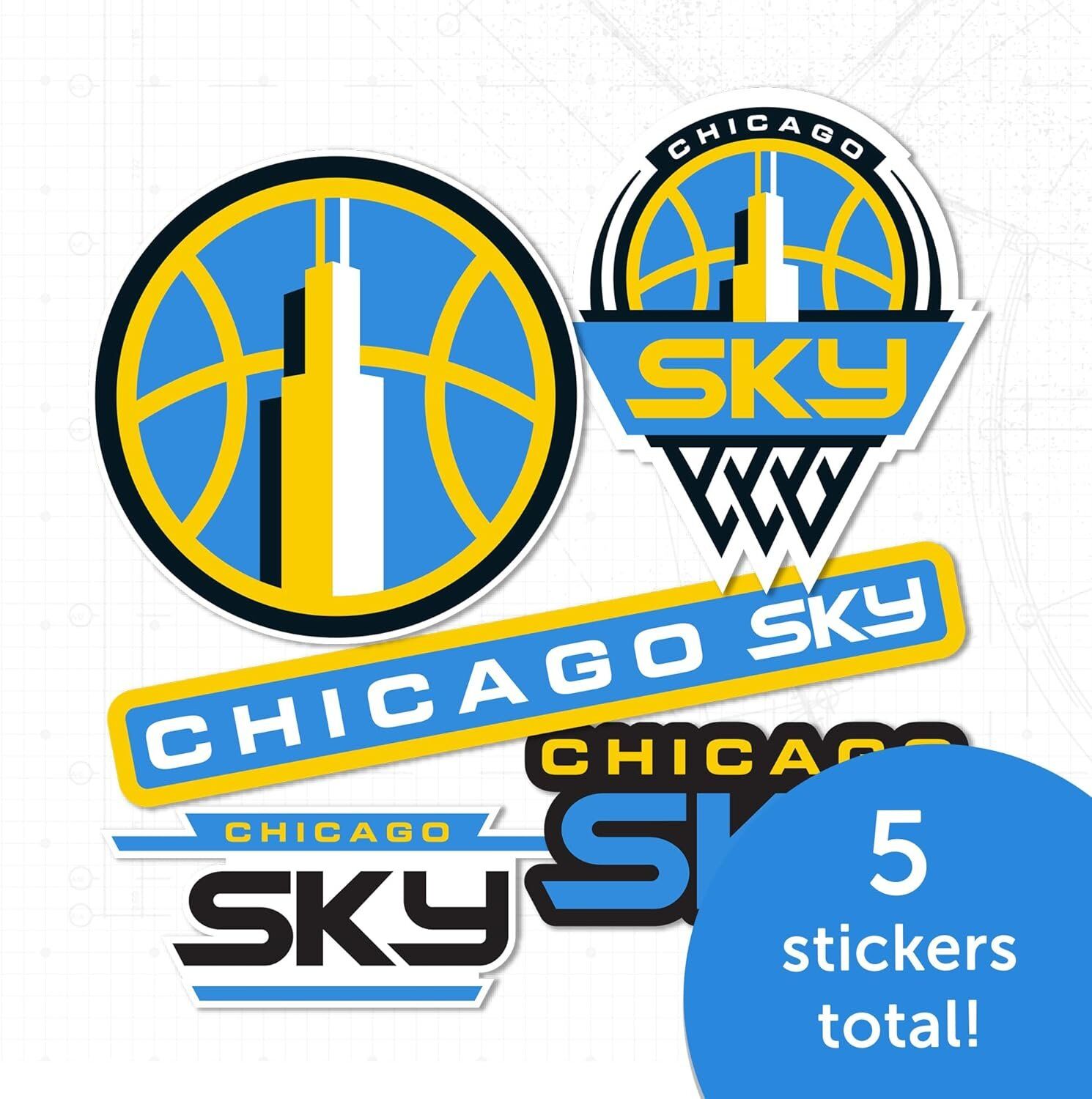 Desert Cactus WNBA Chicago Sky Vinyl Sticker Decal 5 Desert Cactus WNBA Chicago Sky Vinyl Sticker Decal - Image 5